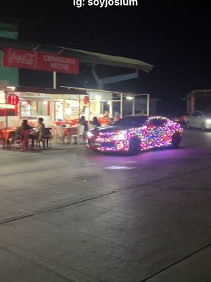 A post by @joslum on TikTok caption: Le puse más de 1,500 luces a mi camaro // sígueme en insta: soyjoslum #parati #foryou #comedia #navidad 