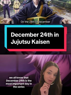 A post by @faye.val on TikTok caption: Dec 24th being so important to jujutsu kaisen, but also the presence of KFC in the series will always be interesting to me #jujutsukaisen  