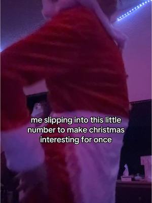 A post by @strugglingstonertbh on TikTok caption: the hair sticking out of my wig cap makes it #trend #christmas #christmas2024 #mrsclaus #joke #lol #tvxfm #foryoupage #fyp 