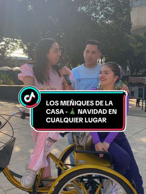 A post by @bicikaraoke on TikTok caption: Los Meñiques De La Casa - 🎄 Navidad En Cualquier Lugar #BiciKaraoke #Letra #Navidad #2024 #PopLatino