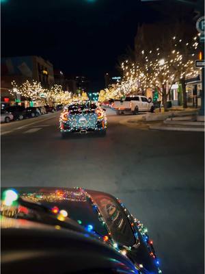 A post by @_camixo_ on TikTok caption: Rolling through a world of twinkling lights and holiday vibes 🎄🚗  #ChristmasMagic #HolidayDrives #FestiveFeels #christmaslights #christmascars #carsoftiktok #cartok #CapCut 