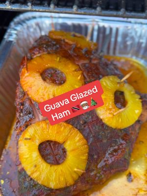 A post by @whatsindepot on TikTok caption: Trini Style Guava Glazed Ham 🇹🇹🎅🏽🎄 #trini_tiktoks #caribbeantiktok #caribbeantiktokeurs #trinitiktok #christmas #bbqtiktok #parang #feliznavidad #caribbeanchristmas #caribbeanfood 