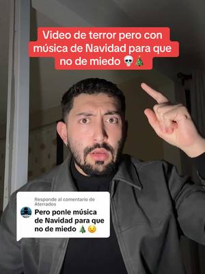 A post by @jasonthores on TikTok caption: Respuesta a @Aterrados  Con musica de Navidad aun da miedo?💀🎄 #misterio #navidad #terror 