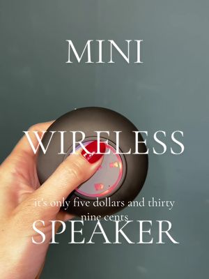 A post by @mirtialeeperez on TikTok caption: For that price? +free shipping? Give me 20 for each room 🤣😍 I be having my own concert 😂 #wirelessspeaker #minispeaker #miniwirelessspeaker #TikTokShop #tiktokshopfinds #tiktokfinds #fyp 