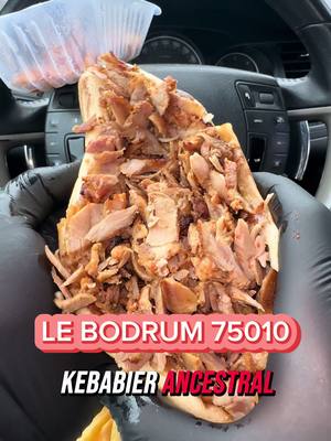 A post by @chojibarbu on TikTok caption: Test du @Restobodrum10 à gare de l’Est, Valeur sur grec qui existe depuis 24 ans et boule préparée fraîchement par une kebabier dans le métier depuis 40 ans. 📍190 rue du Faubourg Saint Martin, 75010                               #mukbang #kebab #eat #asmr #degustation 