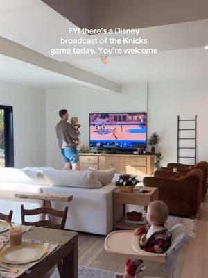 A post by @toridietz on TikTok caption: Genius & she is absolutely locked in 👏🏼 #disneyespn #knicks