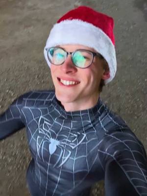 A post by @joshvfx on TikTok caption: pov: you get new web shooters for christmas 🕷️🕸️ #spiderman #vfx #christmas #fyp 
