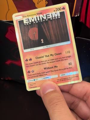 A post by @trdngshop on TikTok caption: Eminem The Eminem Show Pokémon Card by me - - - - #pokemoncommunity #fyp #fypシ #fypage #fyppppppppppppppppppppppp #foryou #foryourpage #viralvideo #eminem #eminemrap #eminemtoktik #eminemtiktok #eminemedit #eminemvideos #eminemedits #eminemfan #eminemchallenge #eminemfanpage 