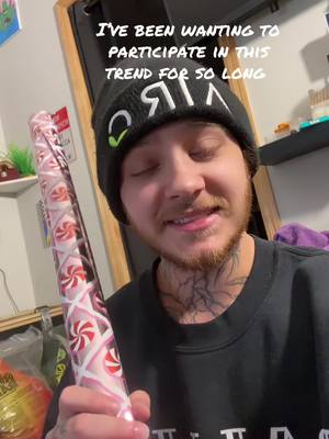 A post by @justindrewblake on TikTok caption: Merry Christmas #wrappinggiftsassomethingnotremotelyclose 