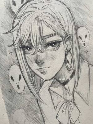 A post by @l.e._.m.o.n on TikTok caption: Ayase🛸 #dandan #draw #art#drawing#sketch #artist #momoayase #anime 