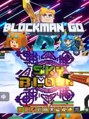 A post by @blockmangoanimate on TikTok caption: ❄️Participate in the Snow Festival event, to get more blocks to create in the Sky Block 👼🏻#blockmango #blockman #game #skyblock #blockmangoskyblock