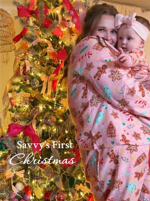 A post by @mandacreatespretty on TikTok caption: Savvy’s first Christmas is my favorite 🥹💖🎄 #babysfirstchristmas #babys1stchristmas #firstchristmas #firstchristmaswithbaby #christmas2024 #christmasgifttok #christmasgiftsforbabies #babiesoftiktok #babiesontiktok #babiestiktok #merrychristmas #merrychristmas2024 #christmastiktok #christmasmemories #christmasmorning #santagift #santagifts #christmasmagic #christmasjoy #christmasbaby #christmasbaking #christmasvlog #Vlogmas #christmasvlogs #christmasvlog 