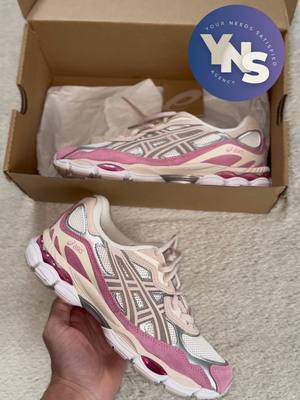 A post by @ysk.detp on TikTok caption: Asics Gel-NYC Pink Cream dispo chez #YNSAgency ! 😌 Contacte-moi sans plus attendre pour réserver la tienne 📨 #asics #authentic #sneakers #gelnyc #asicsgelnyc #pinkcream #outfit #pourtoii #fyp #YNSAgency 