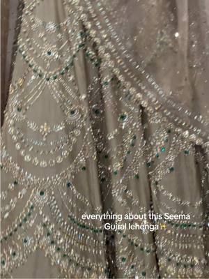 A post by @shop.kynah on TikTok caption: One of our absolute favorites from Seema Gujral❤️  Shop the Falaknuma Champagne Chandelier Lehenga Set online at shopkynah.com.  #kynah #2025bride #indianbride #southasiantiktok #indianfashion #lehenga 