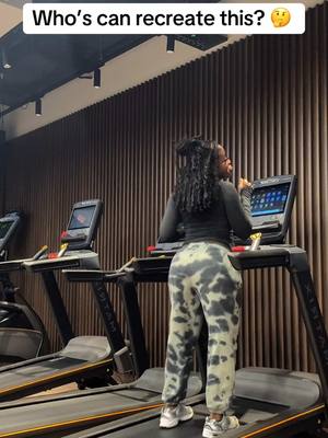 A post by @onyinyejf_ on TikTok caption: Who do yall can eat this up  on  a treadmill? #vibes #fyp 