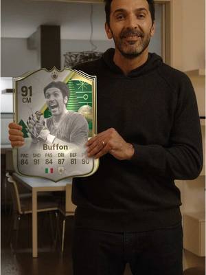 A post by @easportsfcit on TikTok caption: Da portiere iconico a maestro del centrocampo nel tuo Ultimate Team. @Gigibuffon Winter Wildcards è disponibile ora su #FC25.