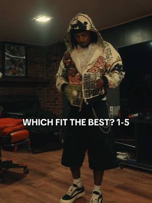 A post by @robbiee.jr on TikTok caption: Which fit the best? 1-5