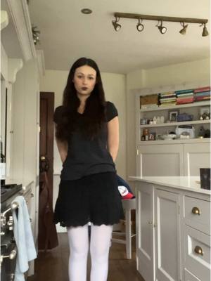 A post by @pierrotdollgirl on TikTok caption: #whitetights 