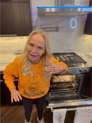 A post by @kristinchenoweth on TikTok caption: Absolute oven cookie fail 🍪👩‍🍳 #cookingwithkristin #cookingfail 