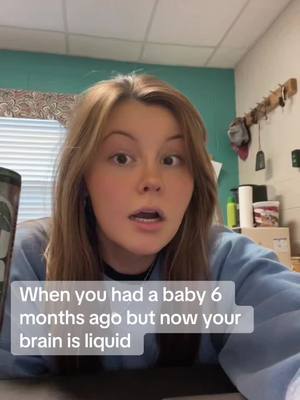 A post by @itzviv on TikTok caption: Tell me why i have pregnancy brain AFTER i gave birth wtf is up with that