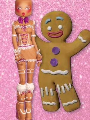 A post by @efslur on TikTok caption: theme: Gingerbread (Gingy 🍪) #dti #dresstoimpress #roblox #fyp #floptok #robloxstories 