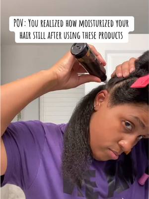 A post by @mykerryberrys on TikTok caption: Hair stays moisturized for days! 😉 #hairgrowth #naturalhair #hairgrowthtips #dryscalp #blackgirlscangrowhair #tiktokshopyearendsale