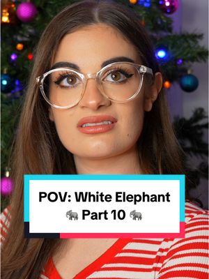 A post by @mikaelahappas on TikTok caption: POV: White Elephant. Part 10. #pov #funny #comedy #skit #sketchcomedy 