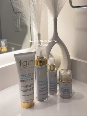 A post by @myasmvse on TikTok caption: what’s a morning routine without @tginatural 🤍 #tginpartner #grwmroutine #blackgirltiktok 