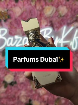 A post by @bazarbyk on TikTok caption: ✨ Les senteurs qui vous feront voyager ✨  Découvrez-les sur BazarByK.fr ! #Parfumdubai #parfumtiktok #cleangirl