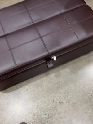 A post by @rbarber88 on TikTok caption: Sleeper ottoman at Costco. #costco 