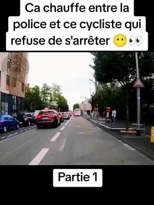 A post by @insidetv17 on TikTok caption: Ce cycliste grille des feu rouge et refuse d'obtempérer au contrôle de police #refusdobtempérer #cycliste #velo #feurouge #controledepolice #motards #infraction #rebellion #reportagefrancais #insidetv17 