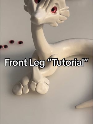 A post by @sanctuaryofdreams on TikTok caption: Here’s a simple leg tutorial ~ #polymerclaydragon #claydragon #handmadedragon #arttutorial 