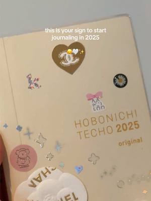 A post by @kristinekwak on TikTok caption: this your sign to start journaling in 2025! i have the #hobonichi a6 english ver and love it 🤍 #journaling #stationery #hobonichitecho 