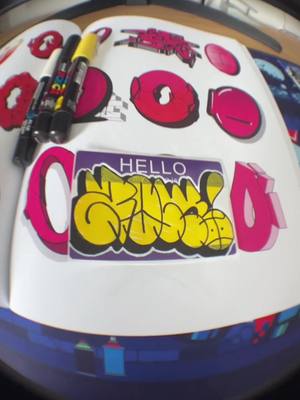 A post by @rumegraff on TikTok caption: #graffiti #sticker 