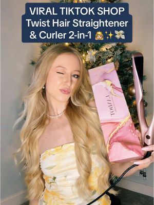 A post by @lucystreet on TikTok caption: 📦 Unboxing & Try-Out Video for the VIRAL TikTok Shop LANDOT BEAUTY Twist 2-in-1 Hair Straightener & Curler 👸🏼💸✨ @Landot-Beauty @TikTok UK #ad #TikTokShop #viral #trend #trending #foryou #foryoupage #landotbeauty #unboxing #tryonhaul #landot #tiktok #christmasgiftideas #christmas #xmas #hair #uk 