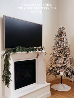 A post by @anna.fack on TikTok caption: comment TREE and I’ll DM you the link!! I can’t believe it’s 50% off!🎄 my favorite tree ever! #twinmom #twinmomsoftiktok #homefinds #christmastreelink #momlife #newhome #homedecor 