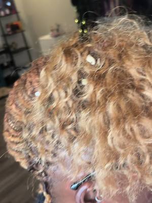 A post by @sherrikabraids on TikTok caption: MIXING TEXTURES😍😍😍#sherrikabraids #koifshairgrowthoil #mixingtextures #blondelocs #locstyles #locsoftiktok #locsoflove #locsofinstagram #caliloctician #locs #locstylesforwomen #locslife 