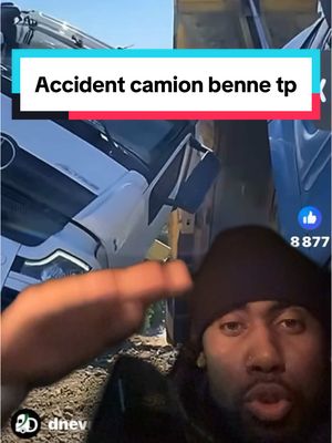 A post by @jomotors95 on TikTok caption: Accident camion benne dans une décharge #routier #camion #benne #travaux #tp #spl #jomotors 