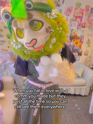 A post by @kikichaoscreations on TikTok caption: I still shed a tear saying goodbye to some of my favourite suits I’ve made XD #furry #fursuit #fursuitmaker #fursuiter #furryfandom 