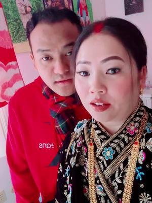 A post by @sukureelagrg on TikTok caption: Husband ❤️wife tamu lhosar 2024#fypシ゚viral 22/29/24