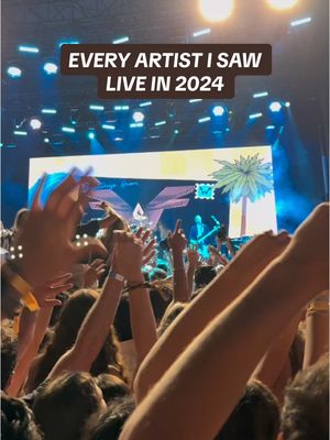 A post by @taylorpolcyn2 on TikTok caption: all of my money, a wiiide variety of genres and 42 nights of dancing later… I will never stop falling in love with live music🥹 thank you 2024 for all of the grooves