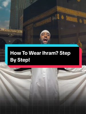 A post by @bukhari_tours on TikTok caption: How To Wear Ihram? Step By Step! 6 spots left. BIG Discount £500 off.  WhatsApp: +966 59 380 8595 or message  #viral_video #fyp #ThisCanBeYouToo #trendingvideo #foryoupage #insta #foryou #WhatsTheSolution?