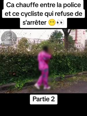 A post by @insidetv17 on TikTok caption: Ce jeune cycliste grille des feu rouge et refuse d'obtempérer au contrôle de police #refusdobtempérer #cycliste #Velo #feurouge #controledepolice #motards #infraction #rebellion #reportagefrancais #insidetv17