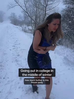 A post by @overthemoonfaraway on TikTok caption: Hoes don’t get cold ✨ . . . #collegelife #collegememories 