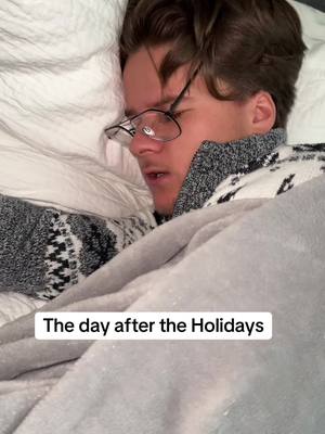 A post by @callumjoycee on TikTok caption: AD | The day after the Holidays. Always. 🤣 #airup @airup #fyp #foryou #newyears #holidays #AD 