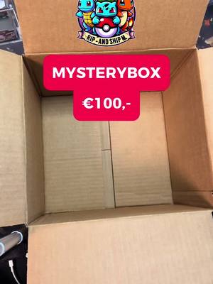 A post by @ripandship.nl on TikTok caption: 🎉 Mystery Box Alert! 🎉 Bij Rip and Ship houden we van verassingen, en deze keer hebben we iets écht bijzonders voor jullie… 📦✨ 🔥 Een Mystery Box ter waarde van maar liefst €100,- 🔥 Wat zit erin? 👀 Dat is het spannende! Denk aan exclusieve kaarten, zeldzame collectibles en goodies die je collectie naar een hoger niveau tillen. Misschien trek jij wel de ultieme jackpot! 🎯  📌 Variërende boxen - mis het niet! 📌 Meer voor je geld!  Wie durft het avontuur aan? 🚀 #PokemonTCG #RipAndShip #pokemon #mysterybox #TCG #Collectibles #Nederland #CollectorsDream #Surprise 