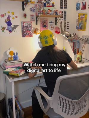A post by @visualsbyjada on TikTok caption: Printing my artwork is the best feeling #illustration #artistsoftiktok #digitalart #Art #fyp #procreate 