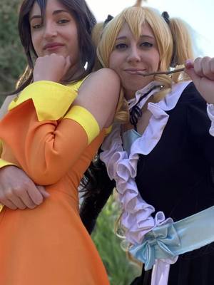 A post by @sisi_et_lili on TikTok caption: clape de fin pour cette année ! Espérons que l’année prochaine soit plus productive pour nous 💖✨bonne année à vous ❤️‍🔥#findeaño #cosplay #loveanddeepspace #fairytail #tokyorevengers #naruto #narutoshippuden 