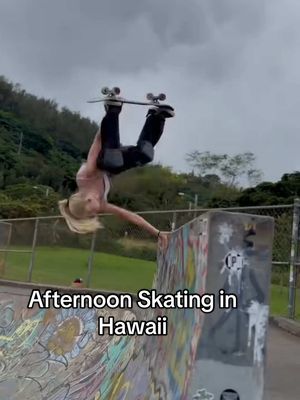 A post by @volcom on TikTok caption: @LILLY showing us how its done in #hawaii 🌺 #volcom #volcomskate @Volcom Womens #skate #skatboarding #hawaiiskateboarding 