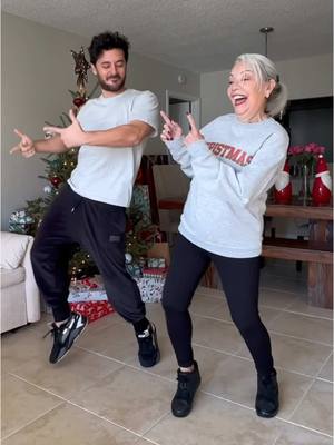 A post by @georgeakram on TikTok caption: December vibes. Thank you 2024!!! #momandson #dance #baile #letsgo @Anita Vivas 